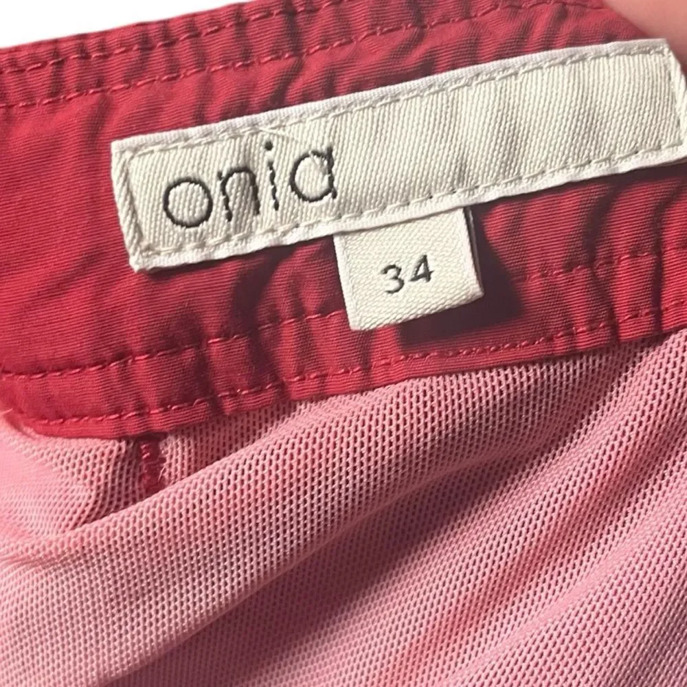 Onia Swim Board Shorts 34 Red Quick Dry‎ Men's 9